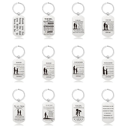 Fashion Letter Metal Printing Keychain 1 Piece