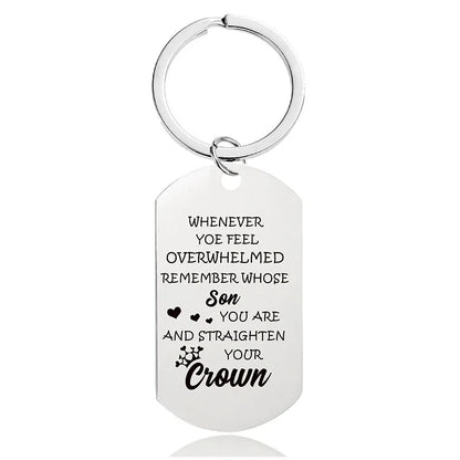 Fashion Letter Metal Printing Keychain 1 Piece