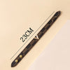 Fashion Letter Plaid Pu Leather Alloy Metal Button Women's Bangle