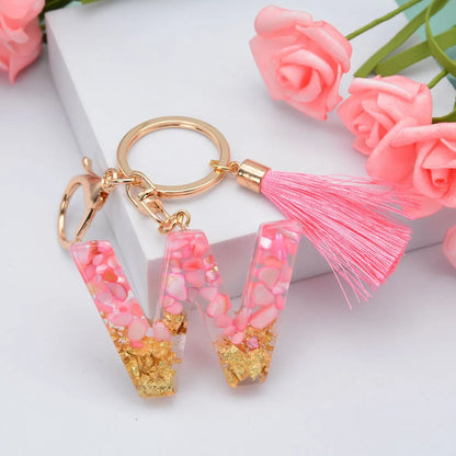 Fashion Letter Plastic Epoxy Keychain 1 Piece