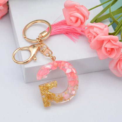 Fashion Letter Plastic Epoxy Keychain 1 Piece