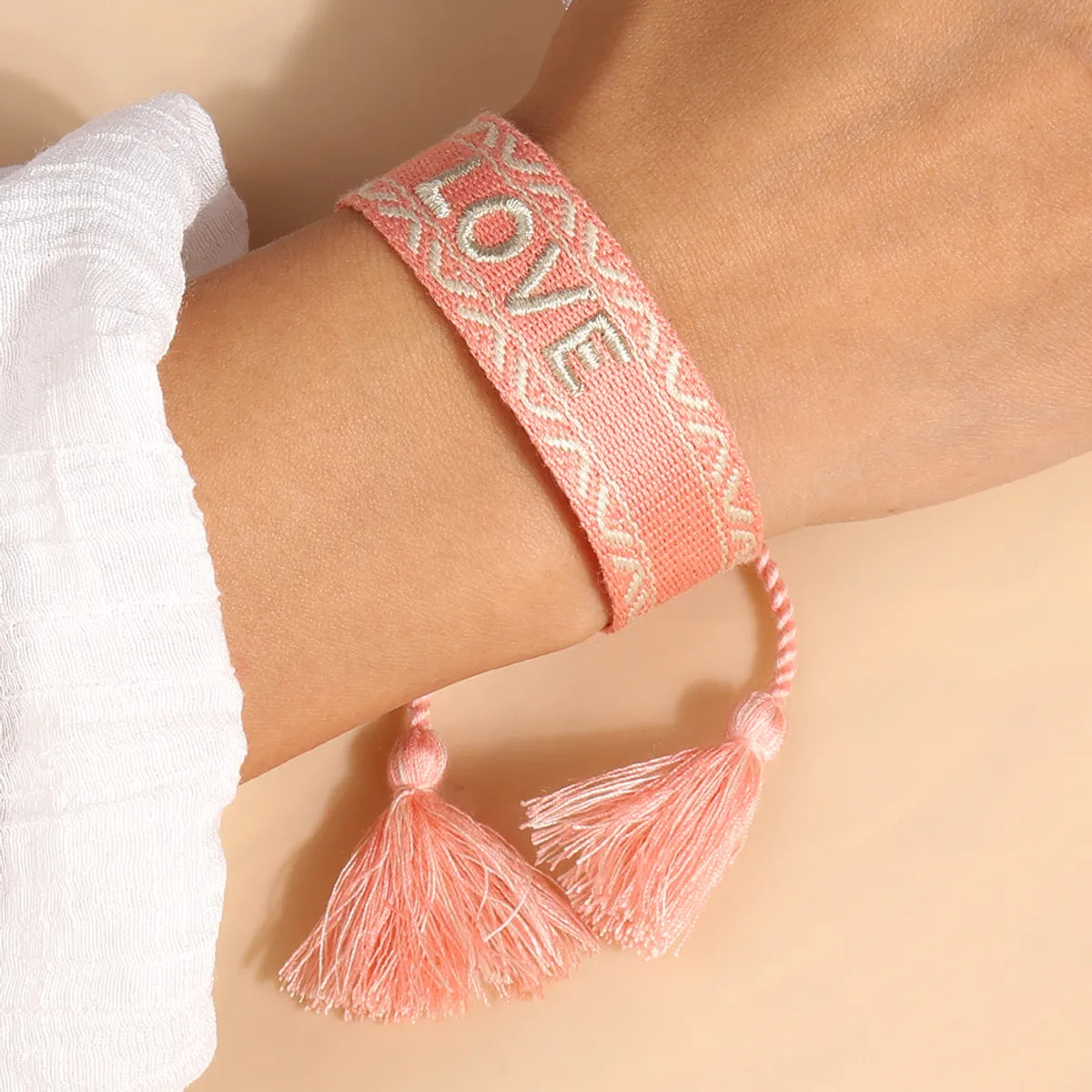 Fashion Letter Rope Knitting Women's Bracelets 1 Piece