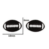 Fashion Letter Skates Ball Stainless Steel Plating Ear Studs 1 Pair