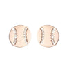 Fashion Letter Skates Ball Stainless Steel Plating Ear Studs 1 Pair