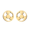 Fashion Letter Skates Ball Stainless Steel Plating Ear Studs 1 Pair