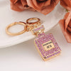 Fashion Letter Square Alloy Inlay Rhinestones Women'S Bag Pendant Keychain 1 Piece