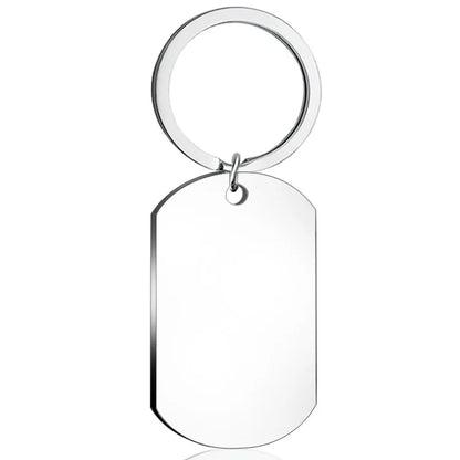 Fashion Letter Stainless Steel Bag Pendant Keychain