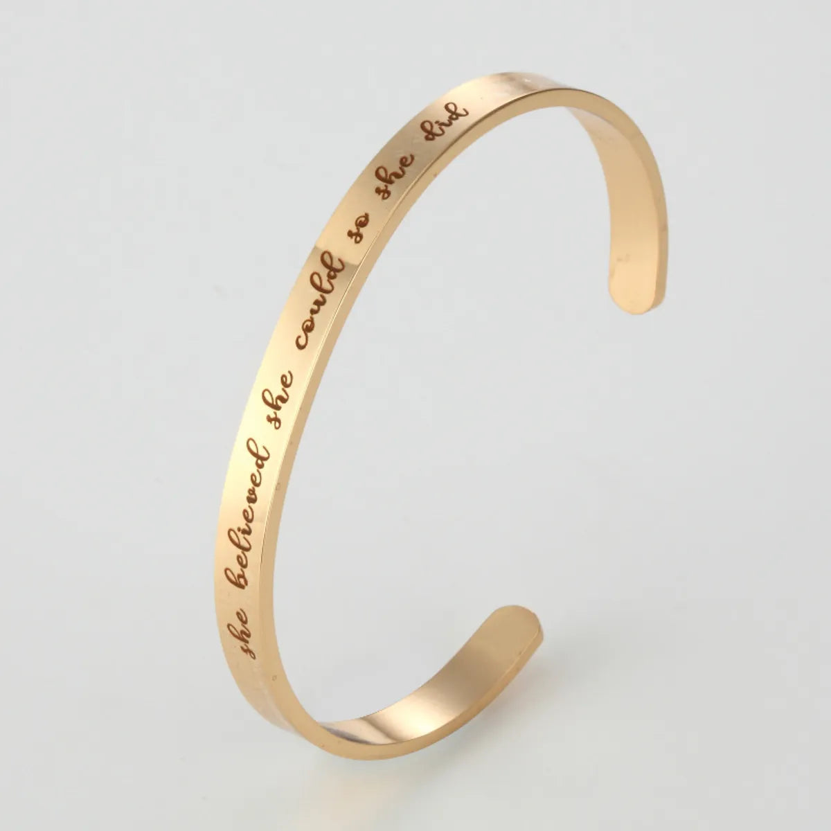 Fashion Letter Stainless Steel Bangle Stainless Steel Bracelets