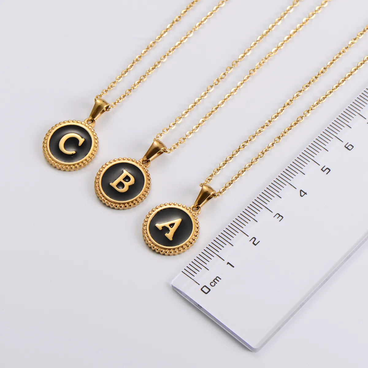 Fashion Letter Stainless Steel Plating Pendant Necklace