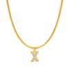 Fashion Letter Stainless Steel Plating Zircon Necklace