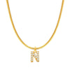 Fashion Letter Stainless Steel Plating Zircon Necklace
