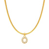 Fashion Letter Stainless Steel Plating Zircon Necklace