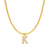Fashion Letter Stainless Steel Plating Zircon Necklace