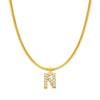 Fashion Letter Stainless Steel Plating Zircon Necklace