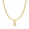 Fashion Letter Stainless Steel Plating Zircon Necklace