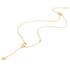 Fashion Letter Star Stainless Steel Collarbone Necklace With Pig Nose Tassel Geometric Design Electroplated Titanium Steel For Women