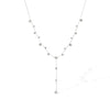 Fashion Light Luxury Plated Stainless Steel Tassel Necklace With Geometric Pattern And Inlaid Zircon