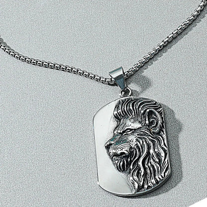 Fashion Lion Head Alloy Necklace Wholesale