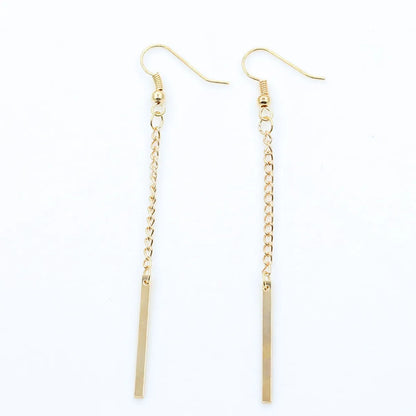 Fashion Water Droplets Plating Alloy No Inlaid Earrings