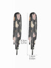 Fashion Long Tassel Geometric Copper Earrings Wholesale Nihaojewelry