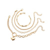 Fashion Love Bamboo Opening Alloy Bracelet Jewelry Electroplated
