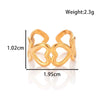 Fashion Love Simple Classic Titanium Steel Jewelry With Electroplating Opening Adjustable Light Luxury Style
