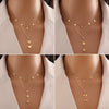 Fashion Love Stainless Steel Necklace With Heart Shape Pendant And Double Layer O Chain Electroplated