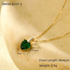 Fashion Love Stainless Steel Necklace With Heart Shape Pendant And Electroplating Treatment