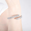 Fashion Luxury Light Luxury Diamond Zircon Open Bracelet Titanium Steel Electroplated Jewelry Wholesale