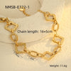 Fashion Luxury Stainless Steel Tassel Geometric Pendant Bracelet With Electroplating For Women