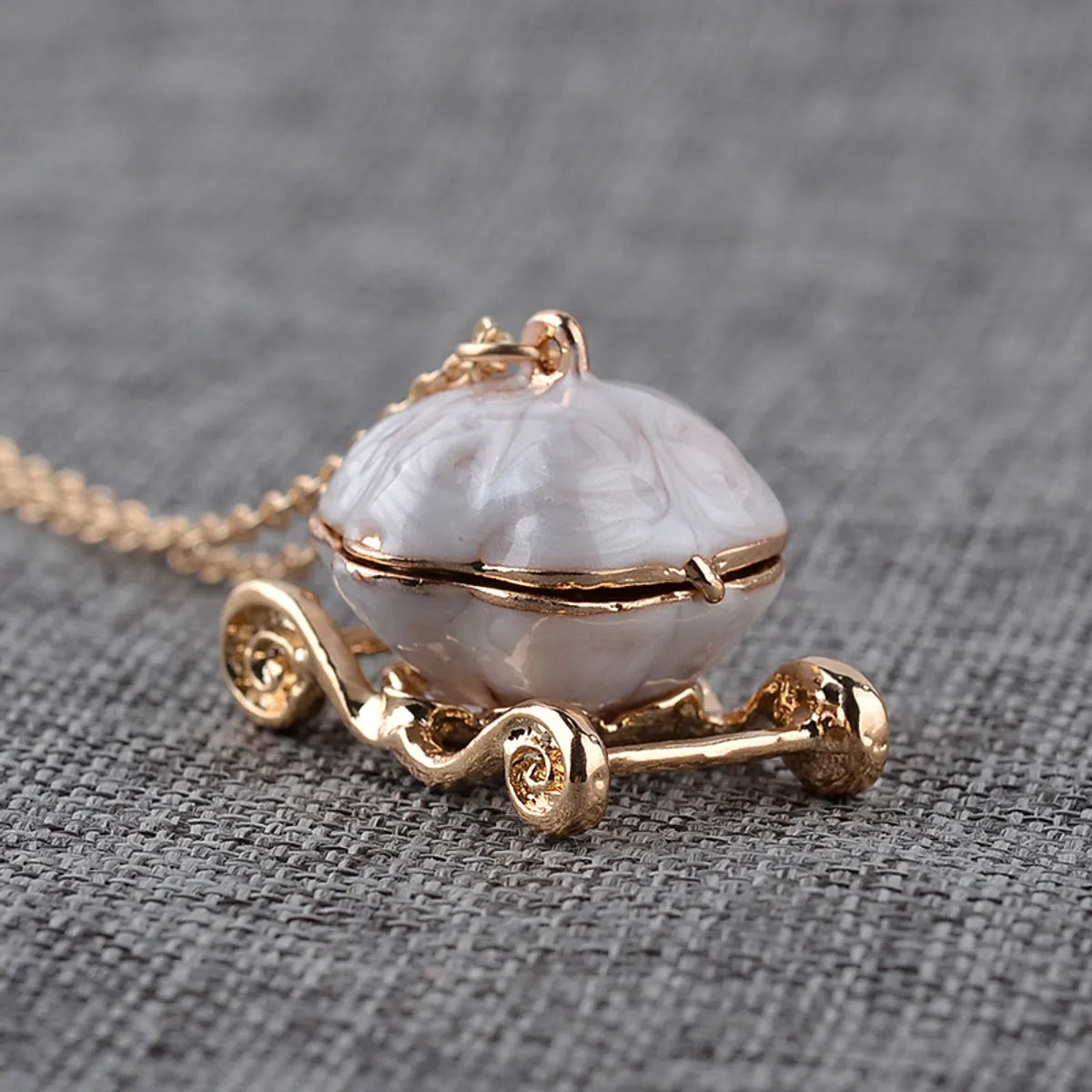 Fashion Magic Pumpkin Car Alloy Necklace Clavicle Chain Accessories Hot Sale