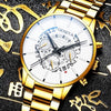 Fashion Men's Alloy And Stainless Steel Band Round Dial Leisure Watch