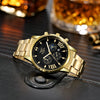 Fashion Men's Alloy Watch With Calendar And Round Dial