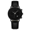 Fashion Men's Quartz Watch With Alloy Case Leather Strap And Round Dial