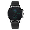 Fashion Men's Watch Alloy Case Stainless Steel Belt Round Dial Quartz Watch
