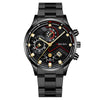 Fashion Men's Watch Metal Case Stainless Steel Strap Round Dial