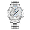 Fashion Men's Watch Metal Case Stainless Steel Strap Round Dial