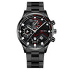 Fashion Men's Watch Metal Case Stainless Steel Strap Round Dial