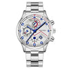 Fashion Men's Watch Metal Case Stainless Steel Strap Round Dial
