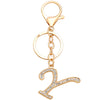 Fashion Metal English Alphabet Keychain Pendant