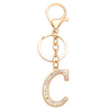 Fashion Metal English Alphabet Keychain Pendant