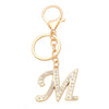 Fashion Metal English Alphabet Keychain Pendant