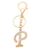 Fashion Metal English Alphabet Keychain Pendant