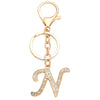 Fashion Metal English Alphabet Keychain Pendant