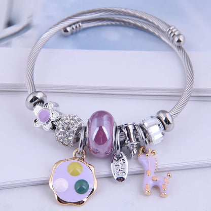 Fashion Metal Simple Plum Deer Bracelet