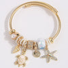 Fashion Metal Turtle Starfish Pendant Bracelet Stainless Steel Zinc Alloy