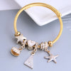 Fashion Metal Wild Pan Dl Starfish Seashell Triangle Pendant Multi-Element Accessories Bracelet Gooddiy Wholesale Bracelet
