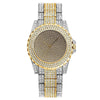 Fashion Metal Women's Round Dial Quartz Watch With Fulldiamond Design