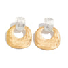 Fashion Metallic Electroplated Geometric Zinc Alloy Earrings For Women