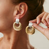 Fashion Metallic Electroplated Geometric Zinc Alloy Earrings For Women